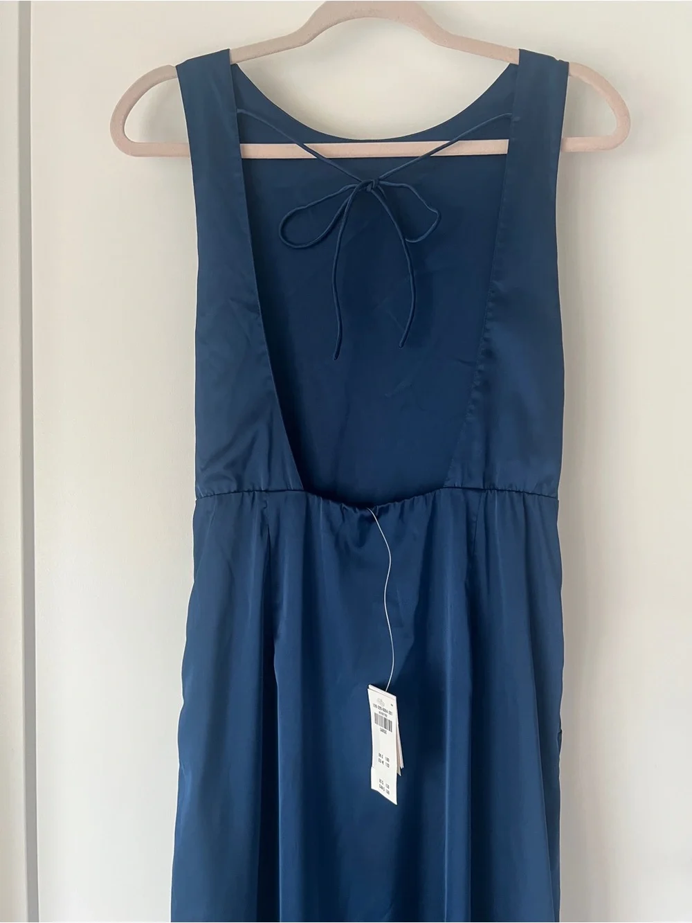 Abercrombie & Fitch Split Knot Draped Maxi Dress in Navy Blue - NWT!